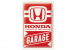 Blechschild Honda Garage